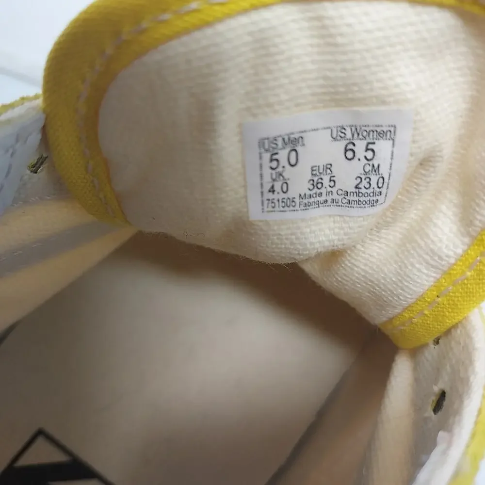 NEW Vans Classic Style Yellow Lace Up Size 6.5 - Picture 8 of 9